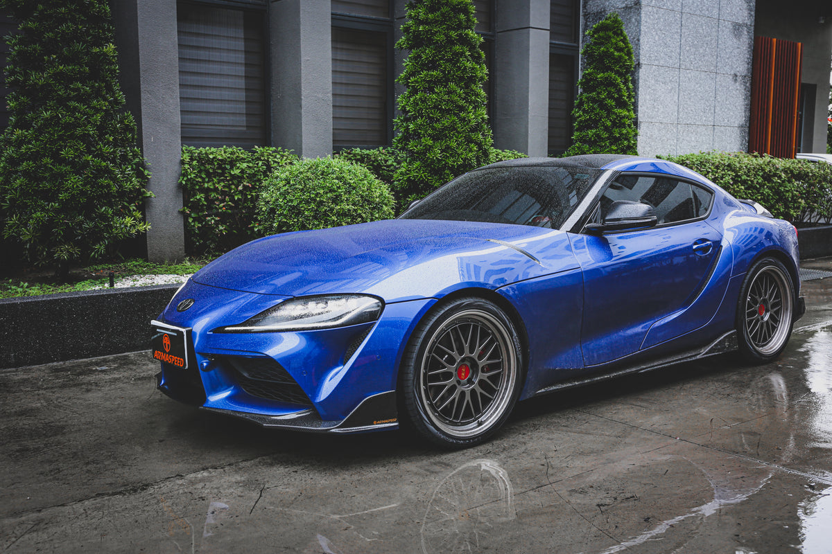 ARMASPEED カーボンファイバーフロントリップスプリッター Toyota GR Supra用 – 画像8