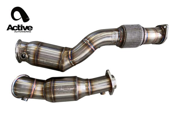 Active Autowerke S58 GESI Catted Downpipes – BMW G80 M3 / G82 M4 / G87 M2