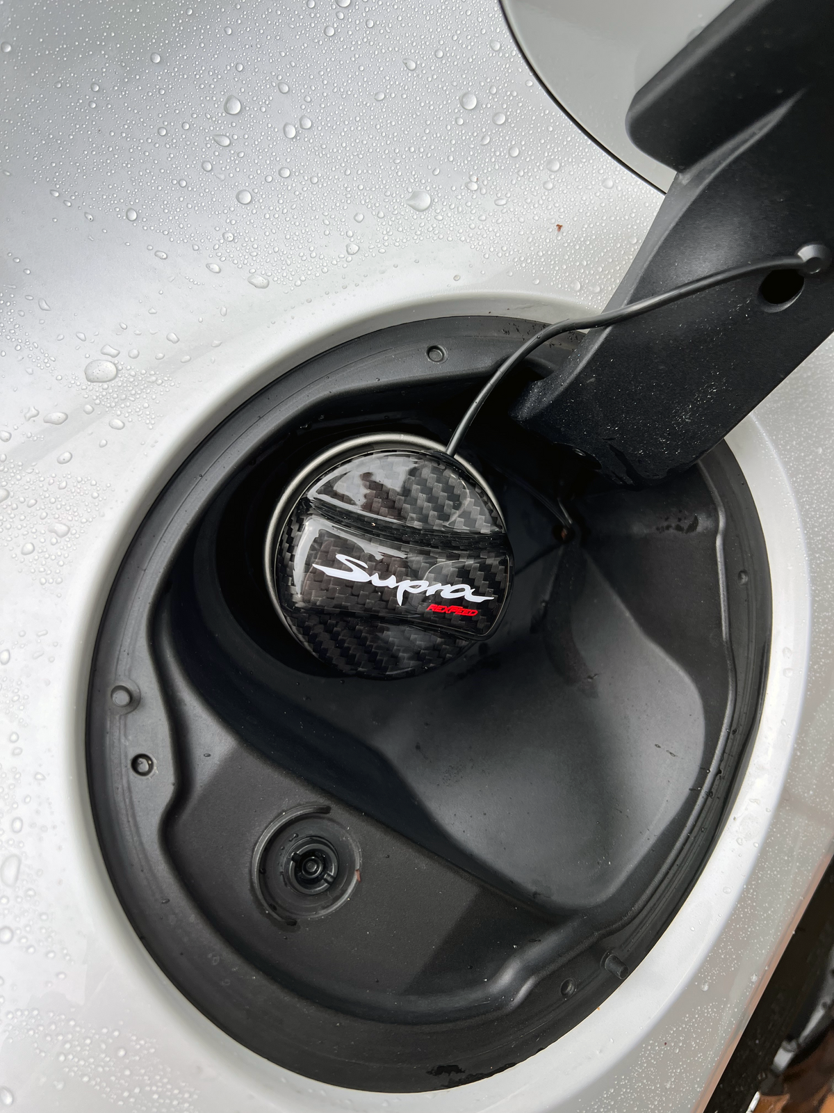 Rexpeed Dry Carbon Fiber Fuel Cap Cover for Toyota GR Supra A90 – view 3