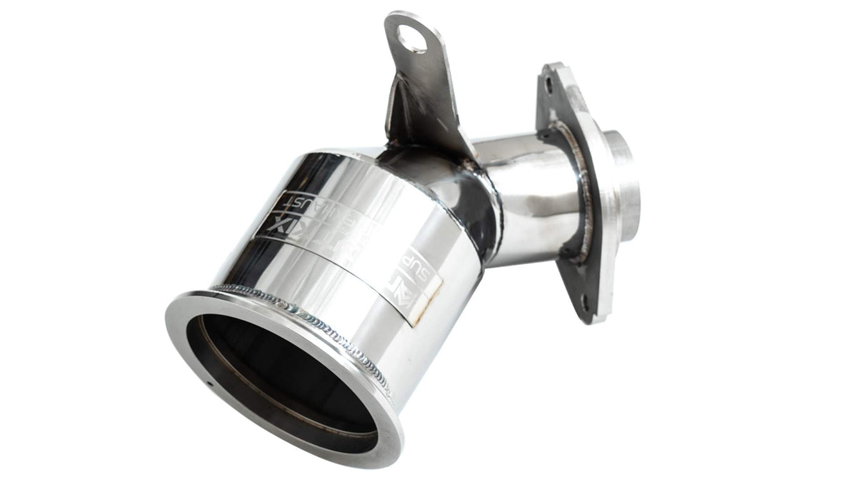 High-flow catless downpipe with cat simulator for Toyota GR Corolla