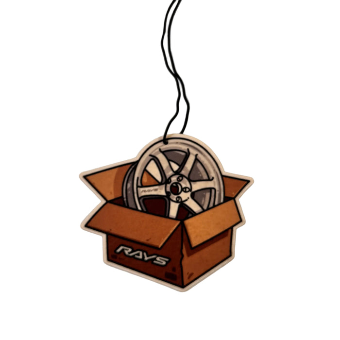 RAYS TE37 style vanilla air freshener