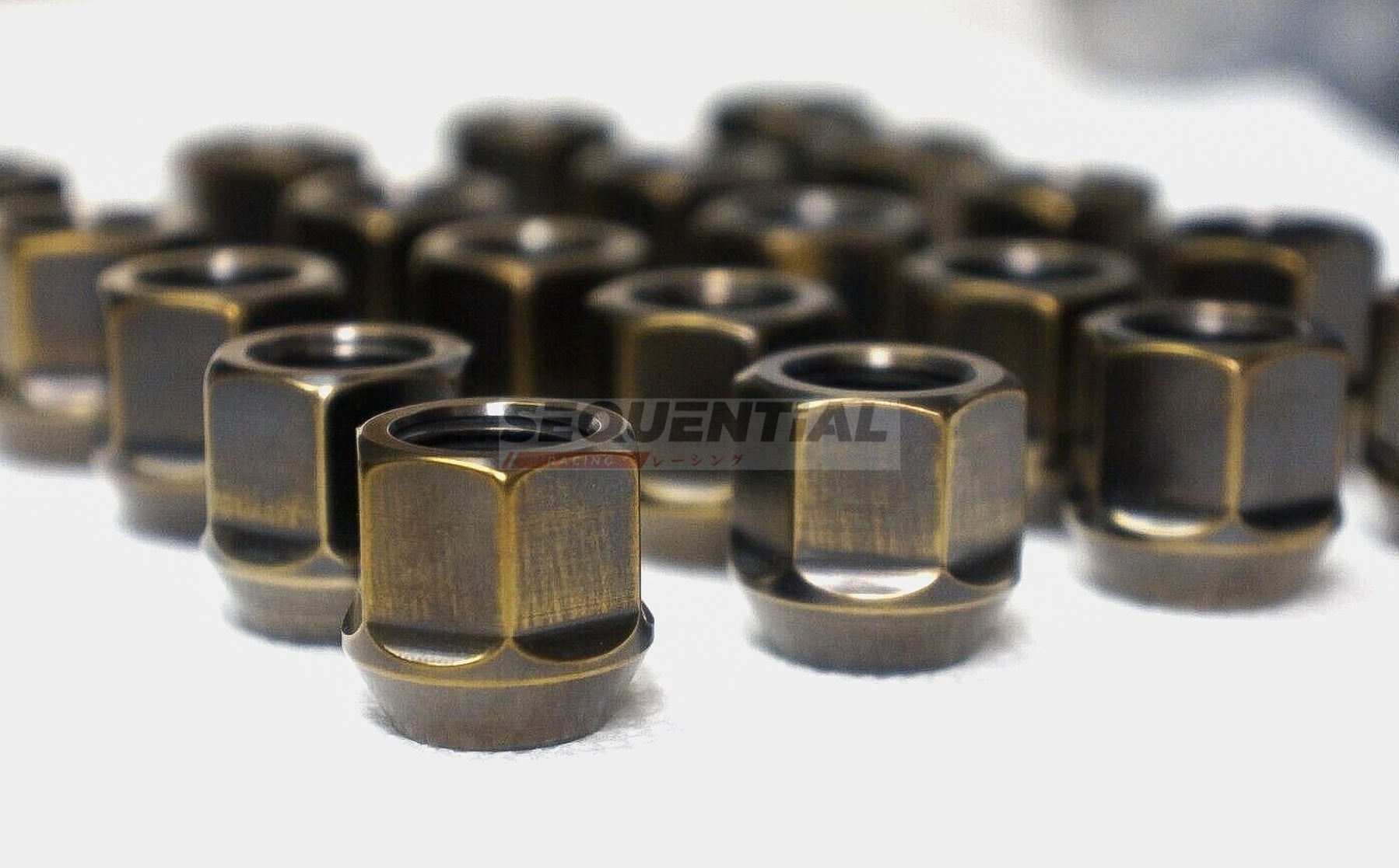 TITANIUM WHEEL STUD CONVERSION KIT GR MK5 SUPRA - BLACK GOLD (M14x1.25 TO M14x1.5) GRADE5 75MM