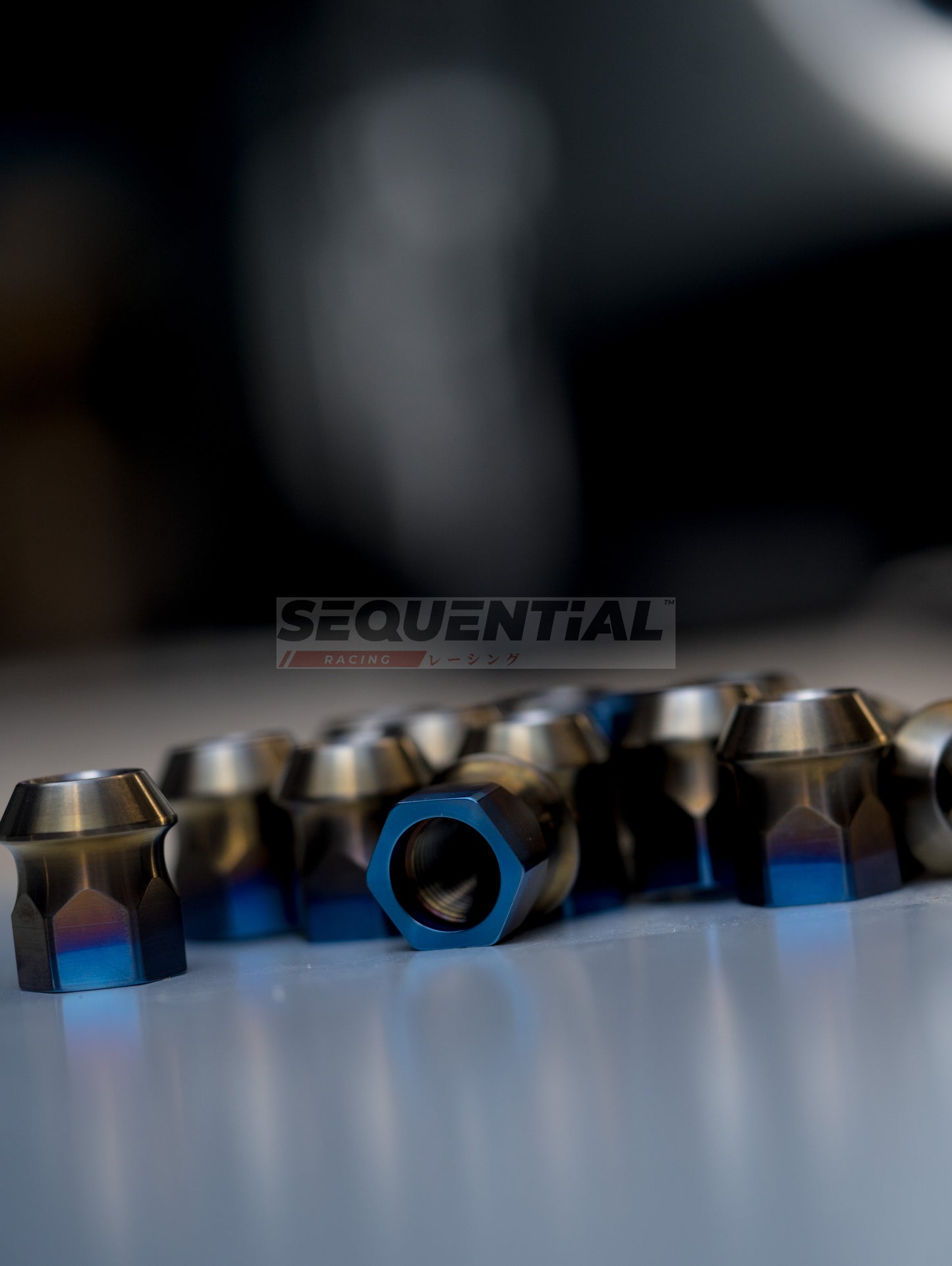 TITANIUM WHEEL STUD CONVERSION KIT GR SUPRA - NITRO BLUE (M14x1.25 TO M14x1.5) GRADE5 75MM