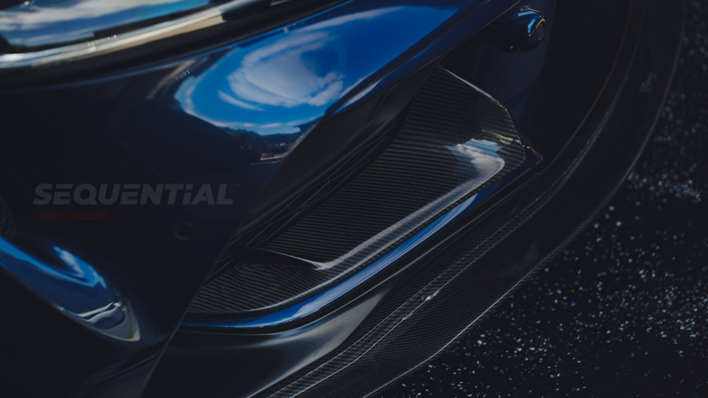 REXPEED Dry Carbon Lower Front Bumper Covers A90 Supra