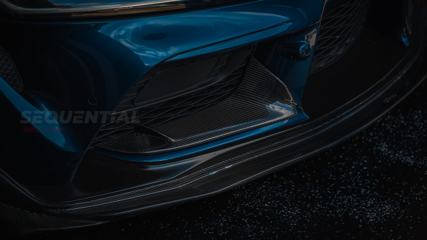REXPEED Dry Carbon Lower Front Bumper Covers A90 Supra