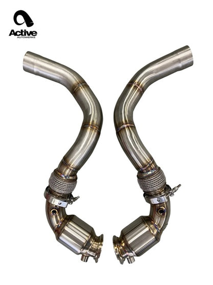 Active Autowerke S63TU GESI Catted Downpipes – BMW M5 / M8 / X5M / X6M