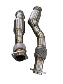 Active Autowerke BMW S58 F97/F98 X3M/X4M Downpipes w GESI CAT - S58 Catted Downpipes