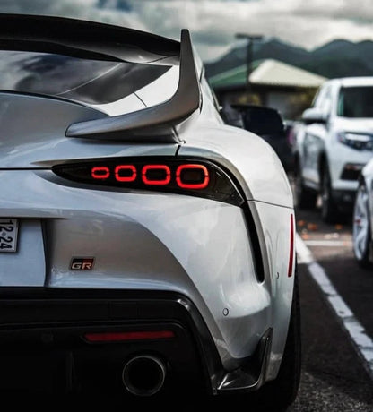 Smoked tail lights for GR supra (Sqaured LED)