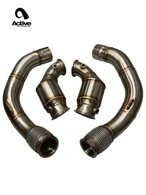 Active Autowerke S63TU GESI Catted Downpipes – BMW M5 / M8 / X5M / X6M