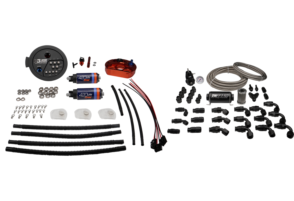 DeatschWerks dual DW420 fuel pump module with PTFE return for Toyota GR Supra A90/A91