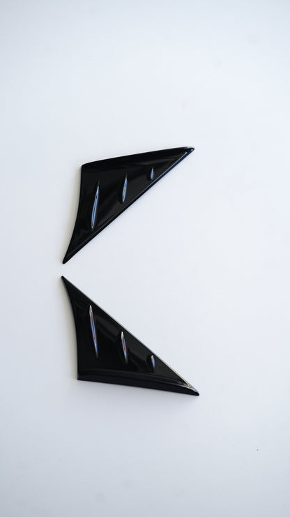 Piano Black Wind Buffering Deflectors – Toyota GR Supra A90/A91