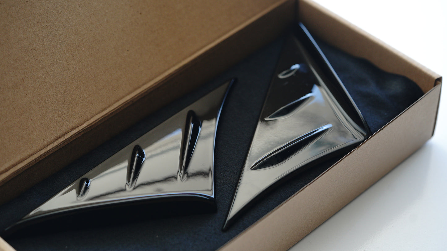 Piano Black Wind Buffering Deflectors – Toyota GR Supra A90/A91