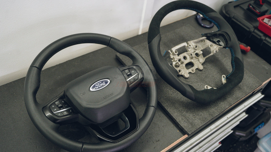 Ford Everest 2023+ Steering Wheel (Alcantara with Peforated Leather Handles)
