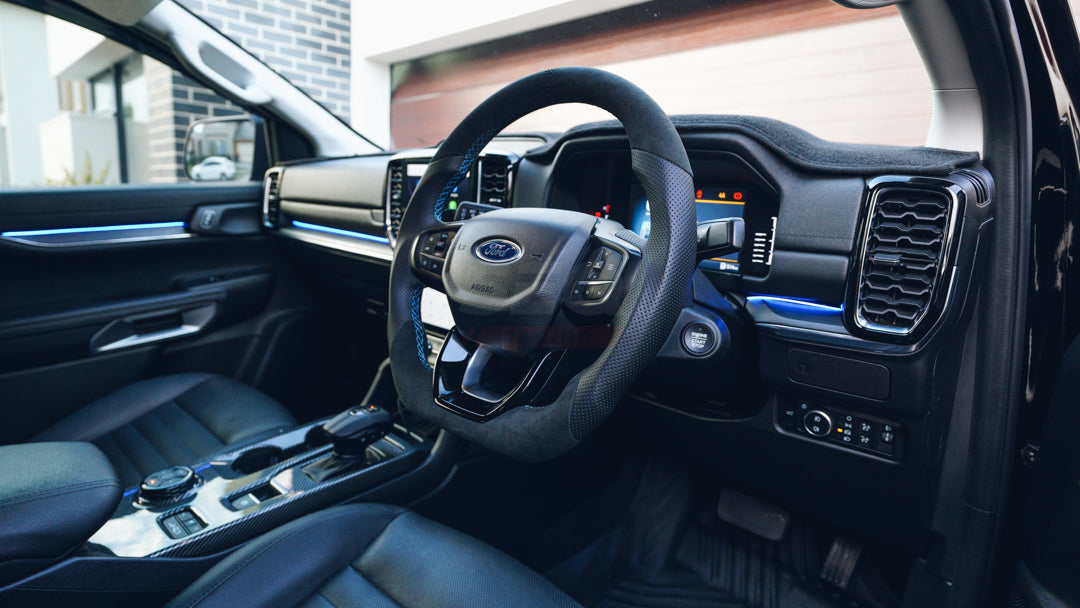 Ford Everest 2023+ Steering Wheel (Alcantara with Peforated Leather Handles)