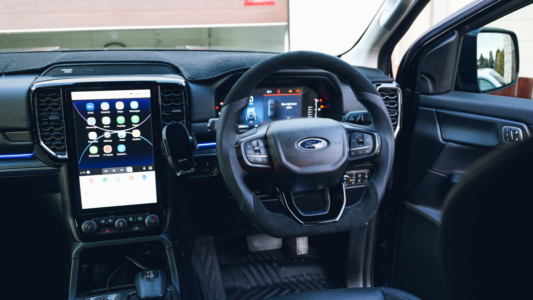 Ford Everest 2023+ Steering Wheel (Alcantara with Peforated Leather Handles)