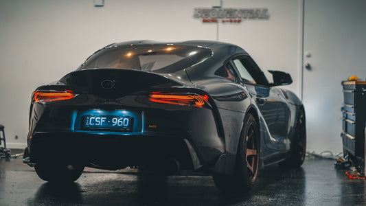 Alpharex GR Supra Laser Tail Lights - Led Black /Smoked (In Stock)