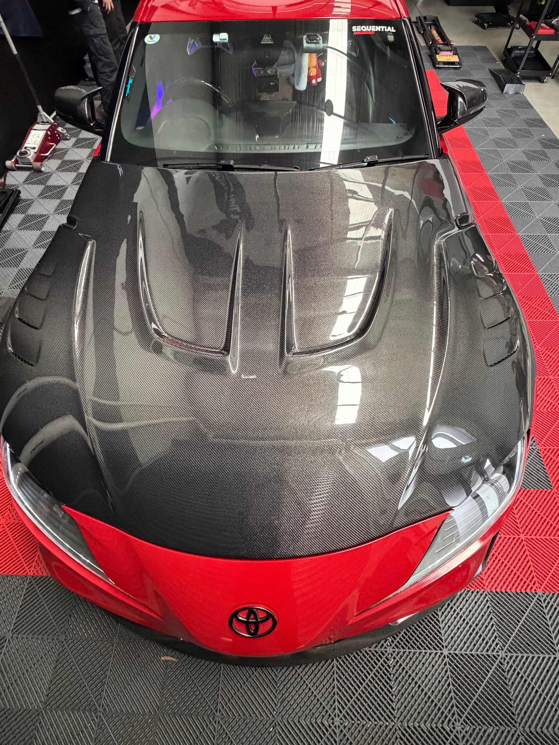 A90 Supra carbon fibre hood -artisian