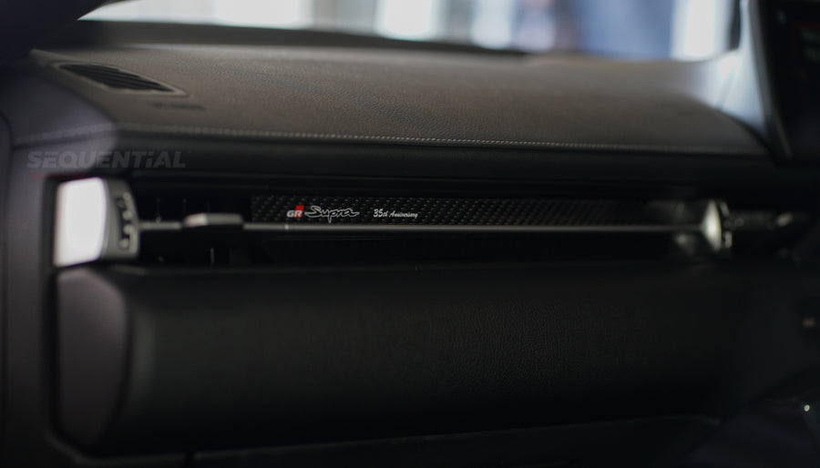 A91 Supra Carbon Fiber Passenger Dash Trim 