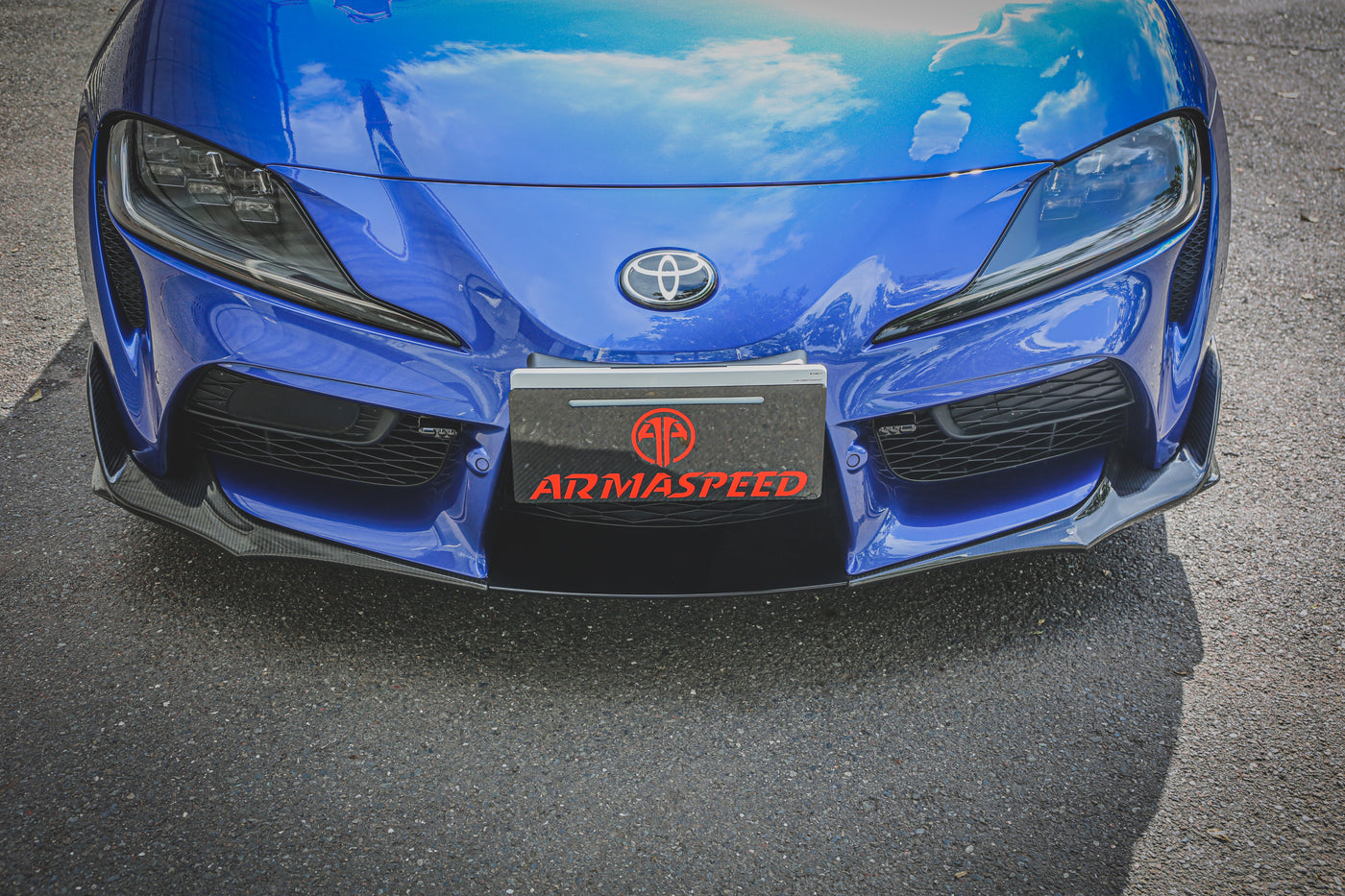 ARMASPEED Carbon Fiber Front Lip Splitters for Toyota GR Supra