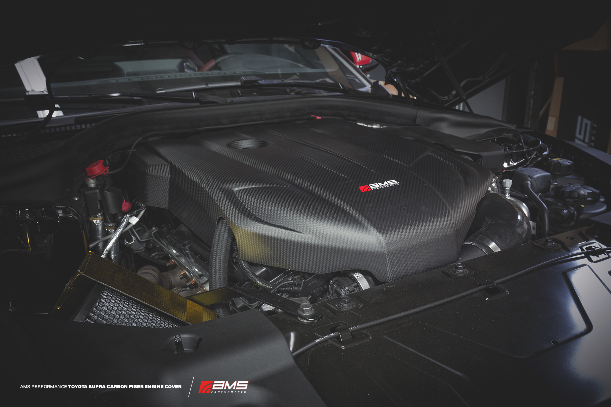 AMS Performance Carbon Fiber Engine Cover for Toyota GR Supra A90/A91