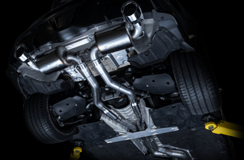 AWE Resonated Touring exhaust chrome – GR Supra tips