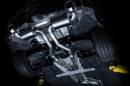 AWE Resonated Touring exhaust chrome – GR Supra tips