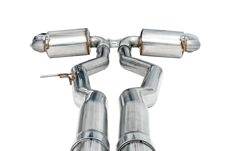 AWE Non-Resonated Touring exhaust chrome – GR Supra detail