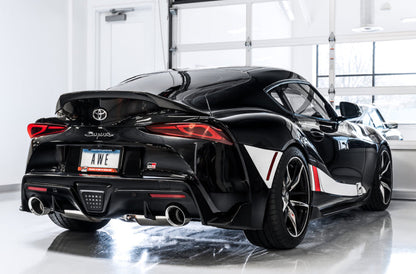 AWE Non-Resonated Touring exhaust chrome – GR Supra tips