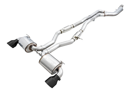 AWE Tuning Resonated Touring Exhaust System (Diamond Black) for Supra A90