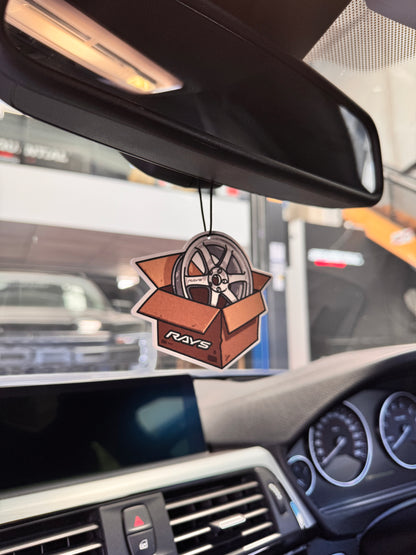 RAYS TE37 Style Air Freshener - Vanilla Scent