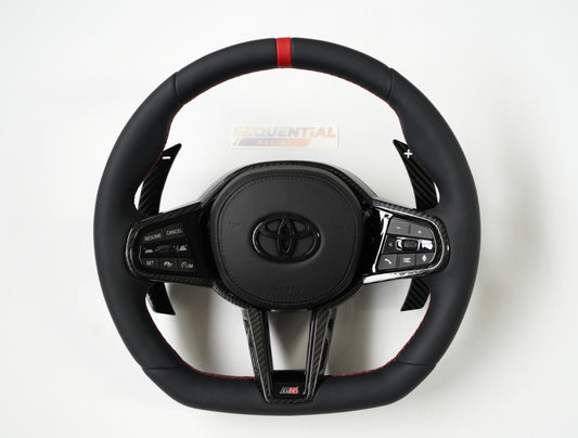 G8X LCI Steering Wheel for GR Supra A90/A91 & Magnetic Race Shifters
