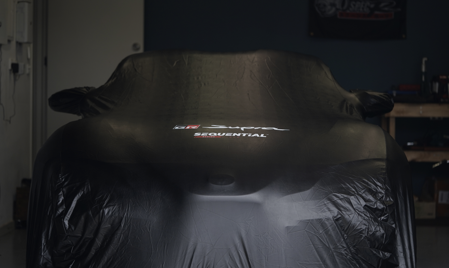 SEQUENTIAL RACING BLACK OUTDOOR CAR COVER MK5 SUPRA