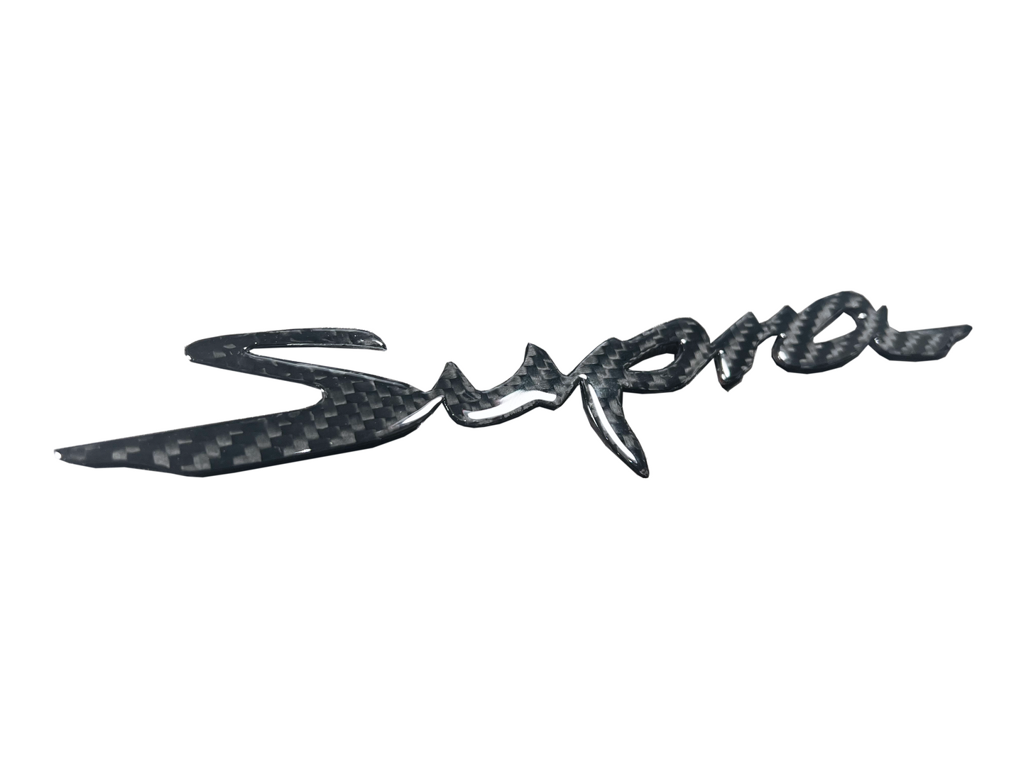 REXPEED Dry Carbon Fiber Rear Supra Logo for GR Supra A90