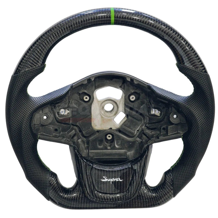 Customizing Racing Carbon Steering Wheel for Toyota GR Supra