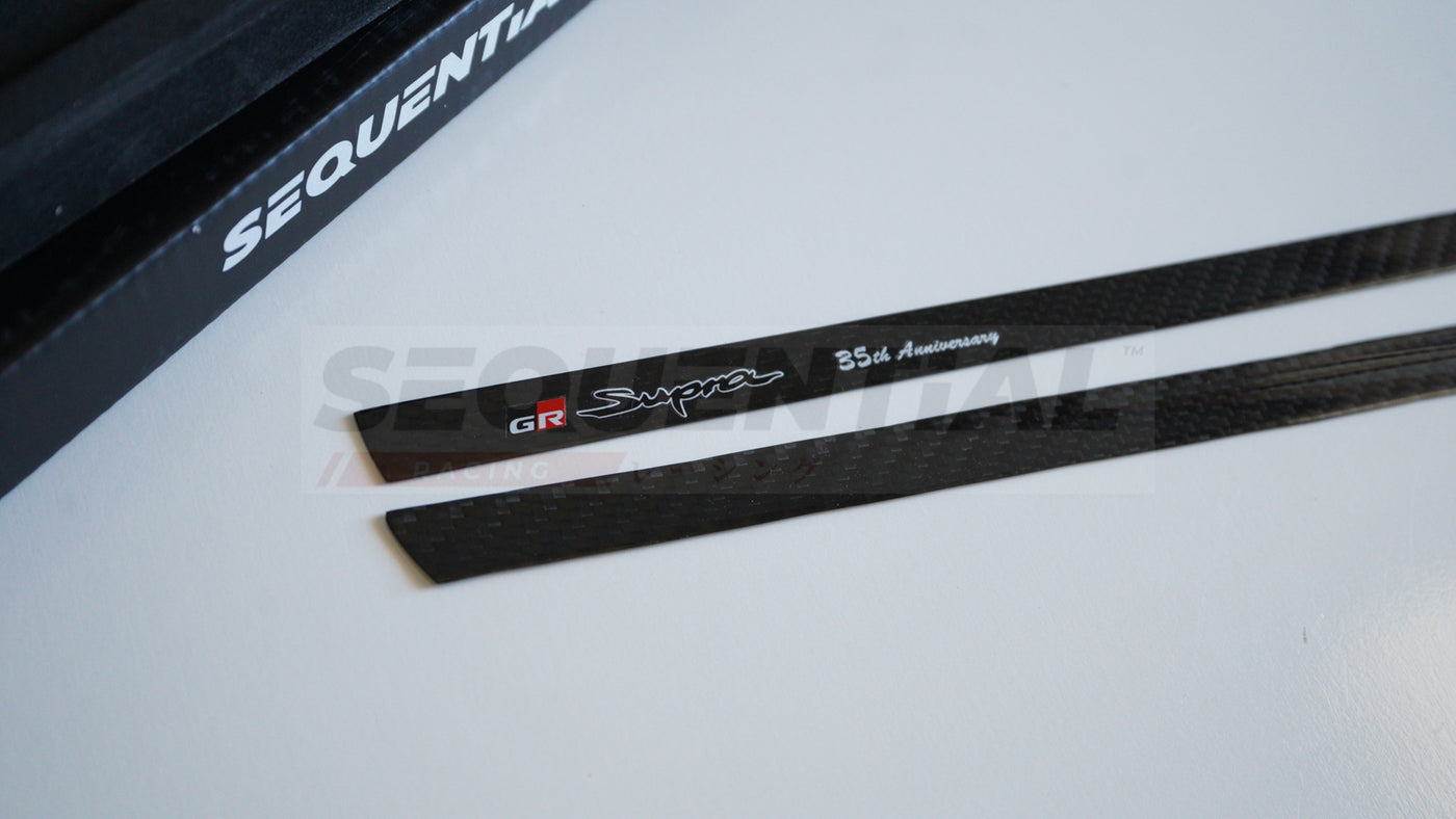Dry Carbon Fiber Passenger Dash Trim for A90 Supra