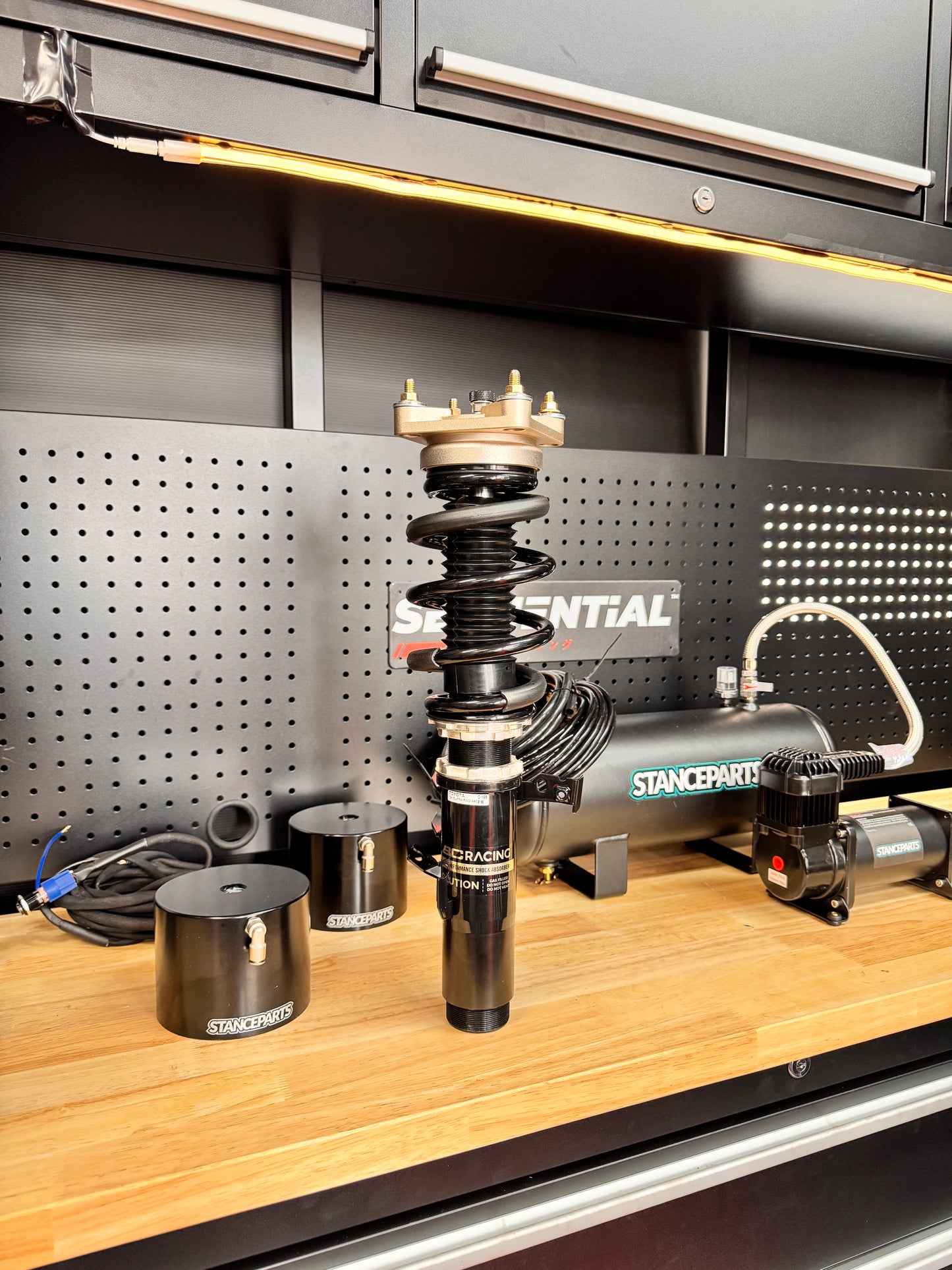 StanceParts Air Cup Lift System – Toyota GR Supra & BMW + more (Front / Full Kit)