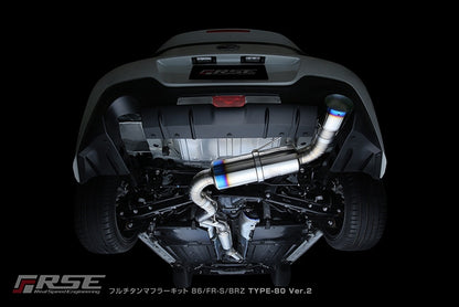 RSE Titanium Exhaust for GR86/BRZ FR-S Type 80 Ver. 2