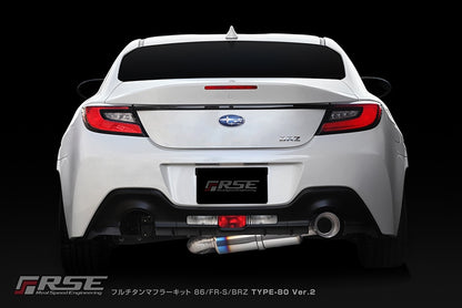 RSE Titanium Exhaust for GR86/BRZ FR-S Type 80 Ver. 2