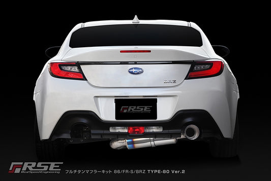 RSE Titanium Japan Exhaust for GR86/BRZ FR-S Type 80 Ver. 2