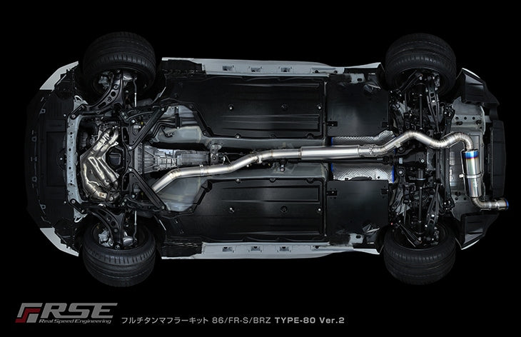 RSE Titanium Exhaust for GR86/BRZ FR-S Type 80 Ver. 2