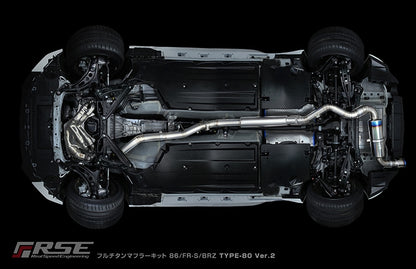 RSE Titanium Exhaust for GR86/BRZ FR-S Type 80 Ver. 2