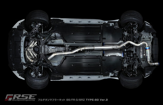 RSE Titanium Japan Exhaust for GR86/BRZ FR-S Type 80 Ver. 2
