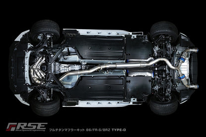 Full Titanium Exhaust GR86/FR-S/BRZ TYPE-D - RSE