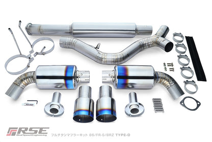 Full Titanium Exhaust GR86/FR-S/BRZ TYPE-D - RSE