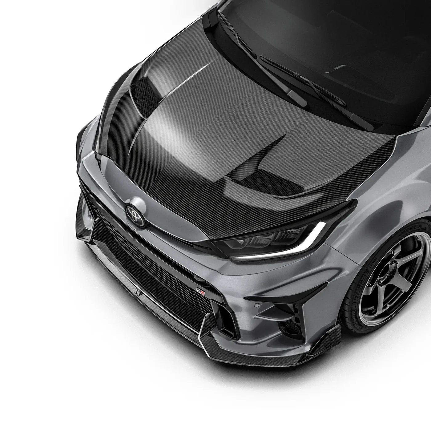 ADRO Prepreg Carbon Fiber Hood – Toyota GR Yaris (2020+)