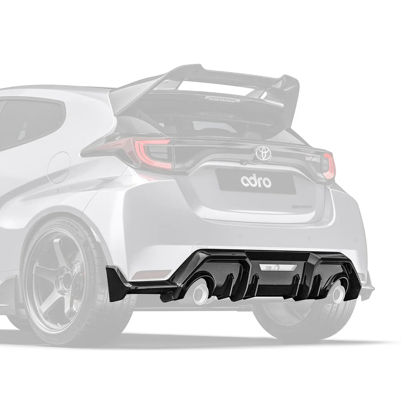 ADRO Carbon Fiber Rear Diffuser – Toyota GR Yaris (2020–2024)