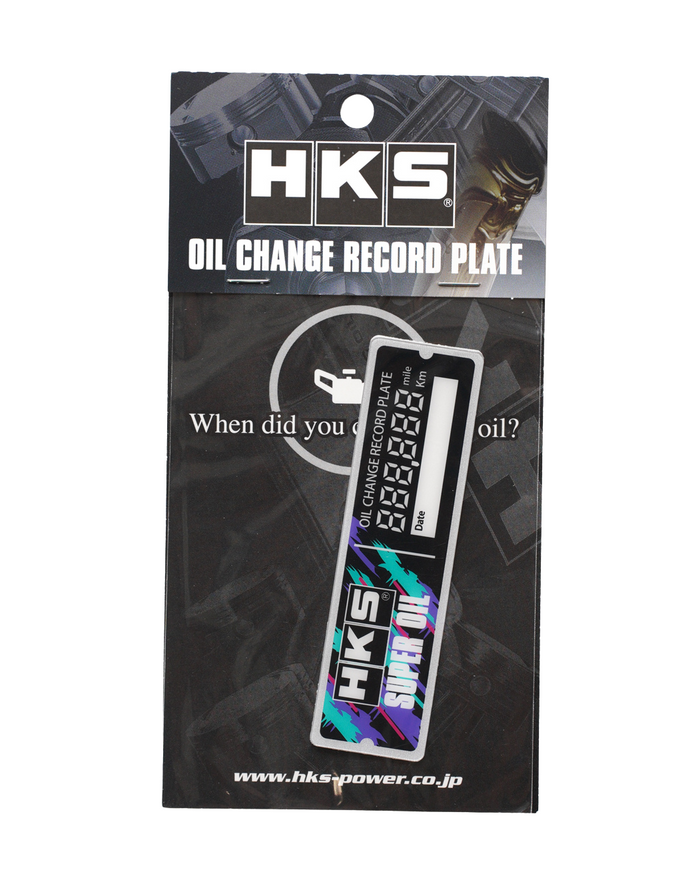 HKS reusable oil service sticker