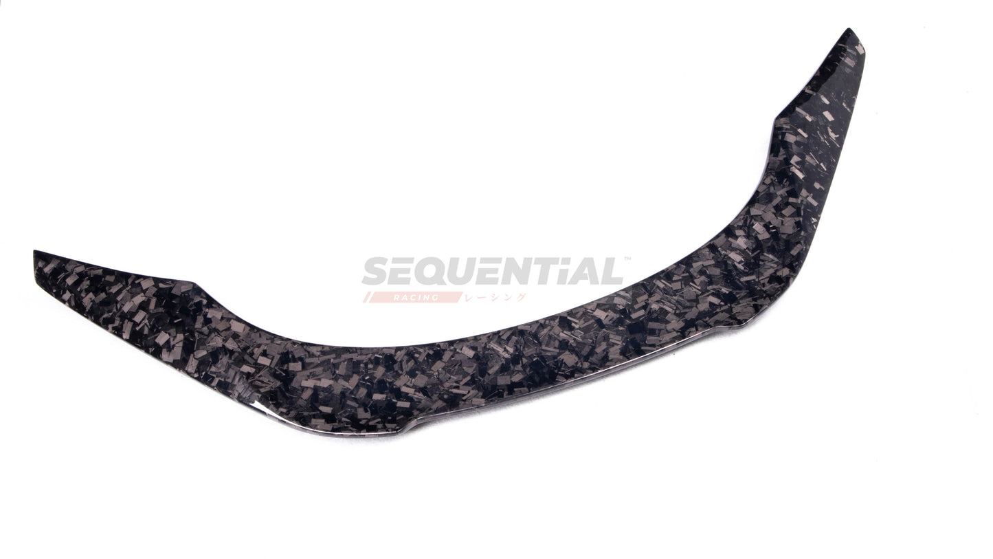 V Style Tail Wing Rear Spoiler in Forged Carbon for Toyota GR Supra