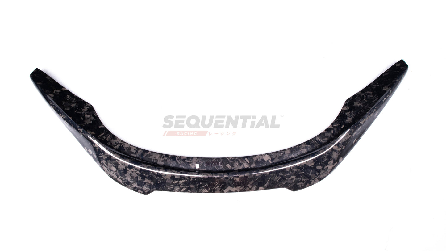 V Style Tail Wing Rear Spoiler in Forged Carbon for Toyota GR Supra