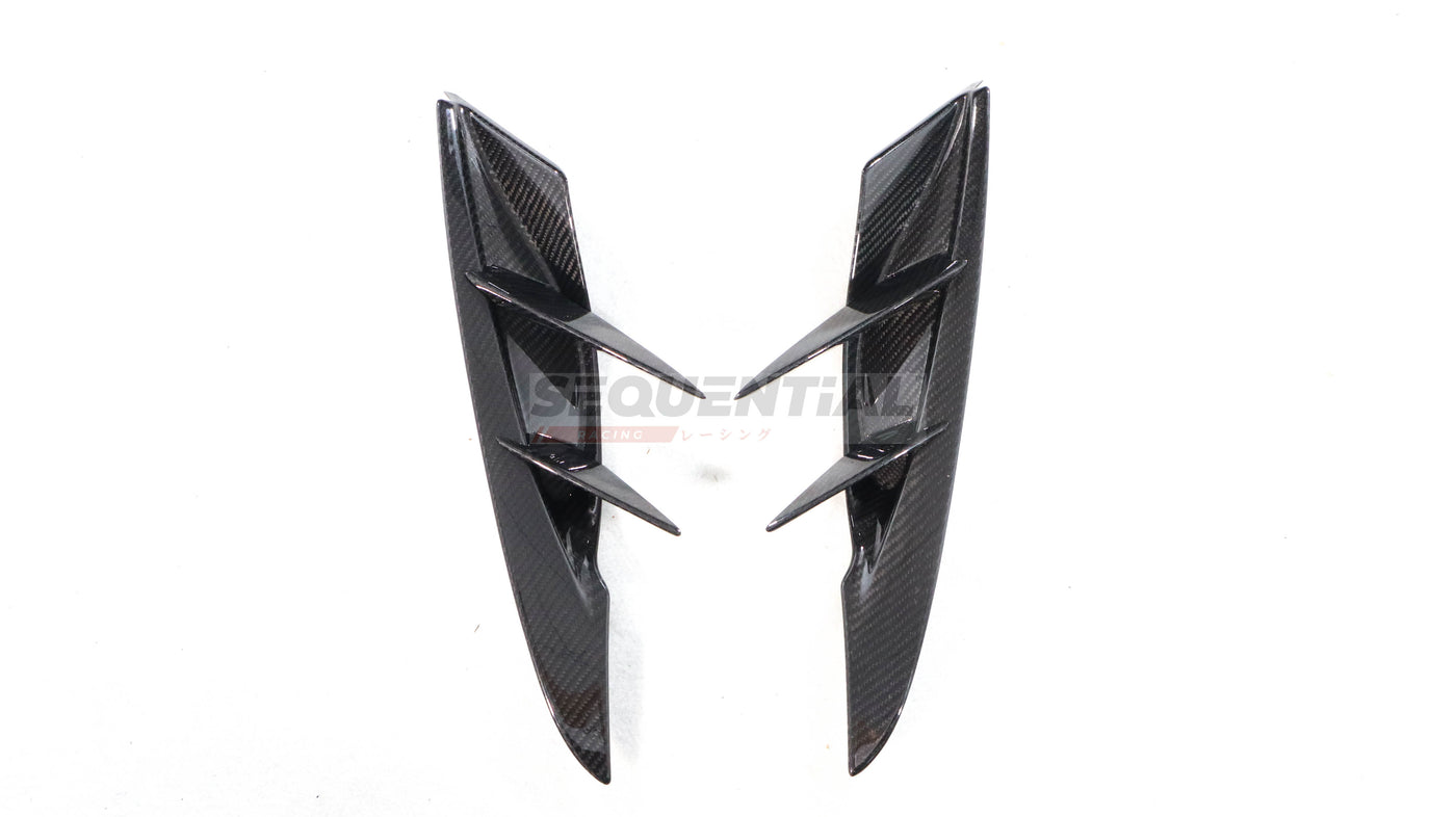 FRONT BUMPER AERO VENT DIFFUSERS CANARDS 2P - TOYOTA GR SUPRA